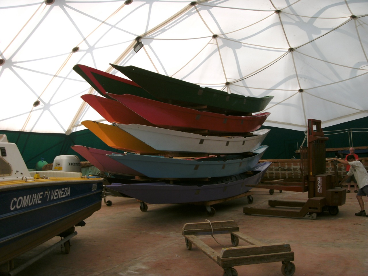 Malamocco, barce di commune